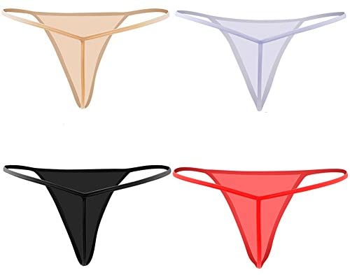 AXONG 3 Pack C-String Invisible Panty Cat C Shape Thongs
