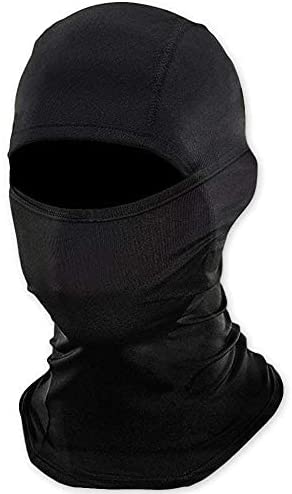 KOOLSOLY Balaclava Ski Mask,Warm And Windproof Fleece Winter Sports Black