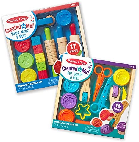 FRIMOONY Dough Tools Set for Kids, Various Plastic Molds, Assorted Colors,  45 Pieces