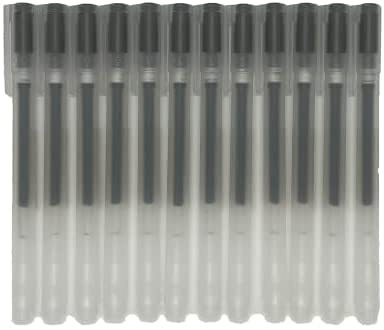 MUJI - 0.5mm Black Smooth Gel Ink Retractable Ballpoint Pen (10 Pieces) :  Office Products 