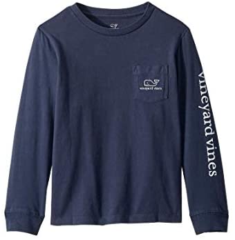 Vineyard Vines, Women's Bleach Whale Pocket Tee (Andros Blue)