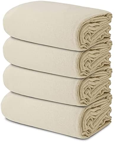 Canvas Drop Cloth 12x15 ft Pack of 1 - Odourless Painters Drop Cloth for  Painting Cotton Canvas Tarps for Floor & Furniture Protection - All Purpose