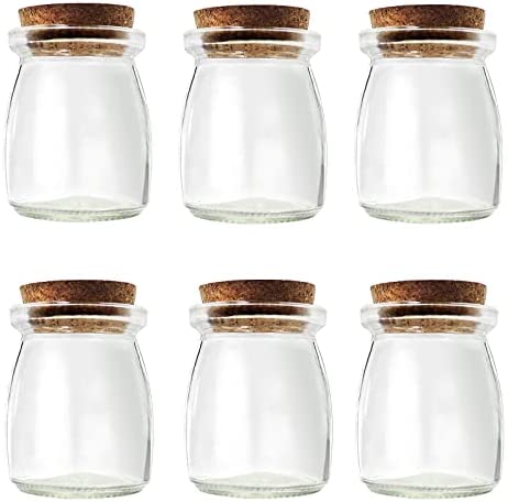  CUCUMI 12pcs 150ml Glass Spice Jars with Lids Reusable