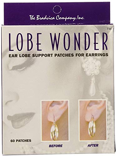 300 Pieces Ear Lobe Support Patches for Heavy Earrings, Breathable Earrings  Support Pads Large Earring Patches Heavy Earrings Stabilizers