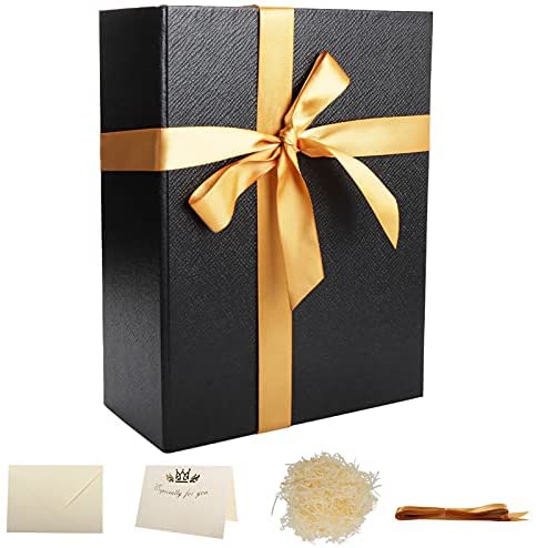 Gift Boxes with Lids, Large Christmas Gift Box for Presents, Sturdy  Magnetic Gift Box Luxury Wedding Gift Box with Ribbon and Paper Filler for