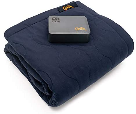 Ourea USB Heated Blanket, 50 x 60 Throw Portable, Soft Milk Velvet  Electric Blanket Battery Operated with 3 Heating Levels, with USB Charger  and