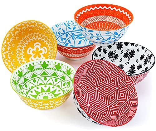 AmorArc Ceramic Dinnerware Sets for 4,12 -Piece Double Color Stoneware  Plates and Bowls Set,Chip and Crack Resistant | Dishwasher & Microwave Safe