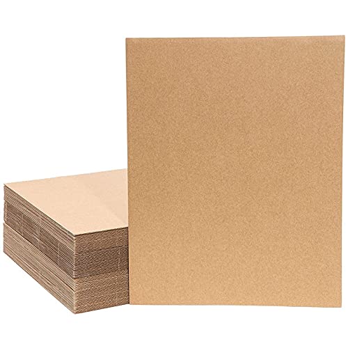 110 Pack Corrugated Cardboard Sheets 11 X 8.5 Inch Flat Cardboard