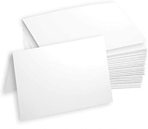 Hamilco Blank Tent Name Place Table Cards 3 1/2 x 2 Folded Card