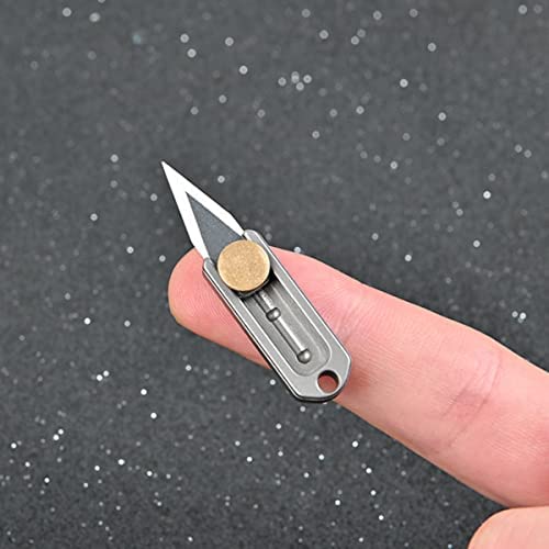 Mini Folding EDC Knife Keychain – Utility Pocket Fish Knife Silver