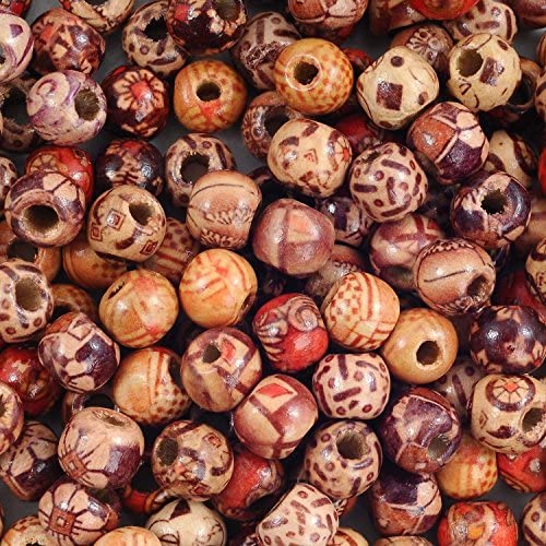 BigOtters Wood Beads 25mm 1Inch Natural Round Wooden Beads Unfinished Loose  Wood Beads Crafts Round Ball Wooden Spacer Beads for Home Farmhouse Decor  and DIY Crafts Jewelry Making