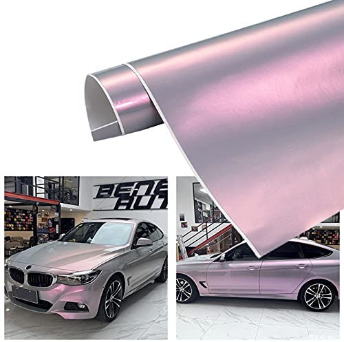ASENDIWAY Chameleon Vinyl Wrap Glossy Grey to Charm Purple Car Wrap Roll  Color Change Adhesive Decal Sticker Film Sheet Air Release DIY Vehicle  Decor