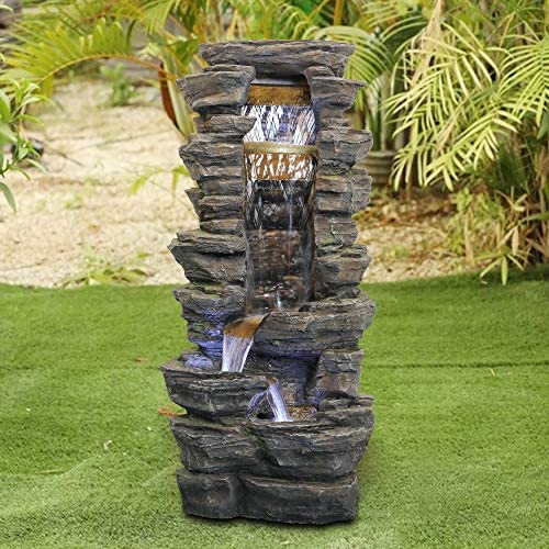 Wholesale Chillscreamni Showering Outdoor Fountain - 40” High Rockery ...