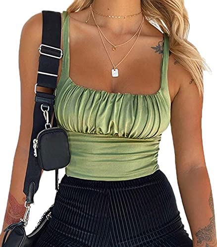 SOLY HUX Women's Casual Floral Print Lace Up Back Sleeveless