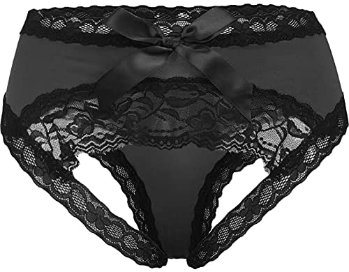  10AGIRL women's black charming thong lingerie lace G