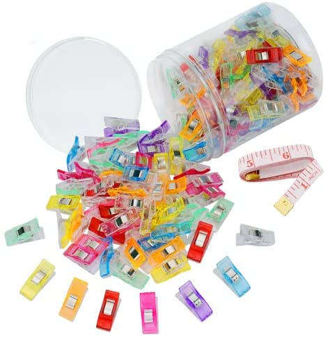 Magik Clips , Multicolored, 100 Pack- Sewing Clips for Quilting and Crafts