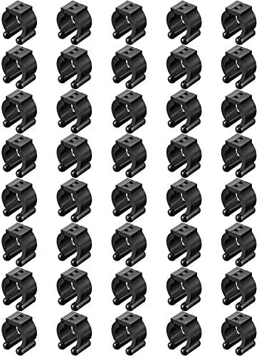 Mantouxixi 20/40 Pcs Fishing Pole Rod Holder Clips Rubber,Billiards Snooker  Cue Locating Clip Holder Regular Fishing Rod Storage Clips Black for Pool  Cue Racks 