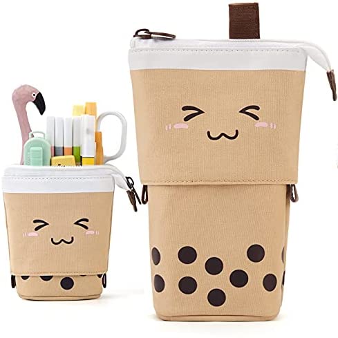 XuanAn Cute Lovely 3D Brown Bear Pencil Box Silcon Girls Boys Storage Bag  Students Stationery Case Gifts