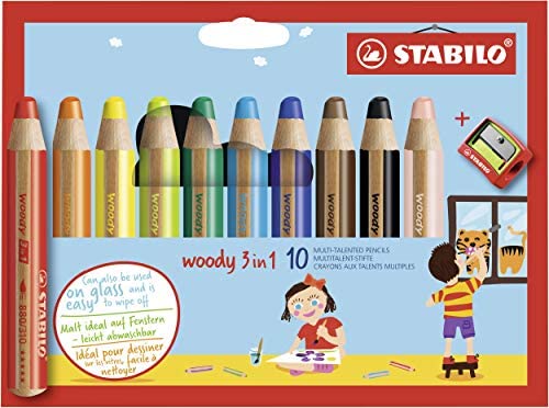 Jaking Creart Master All in One Woody 3 in 1 Jumbo Color Pencil Set