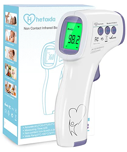 MOBI Air Non-Contact Forehead Thermometer w/Integrated Distance Sensor,  Smart Medication Reminder & Memory Recall, Fever Thermometer, Forehead