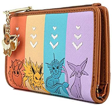 Loungefly x Pokemon Espeon Umbreon Floral Zip-Around Wallet