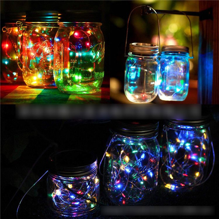 Wholesale LED Solar Mason Jar Bottle