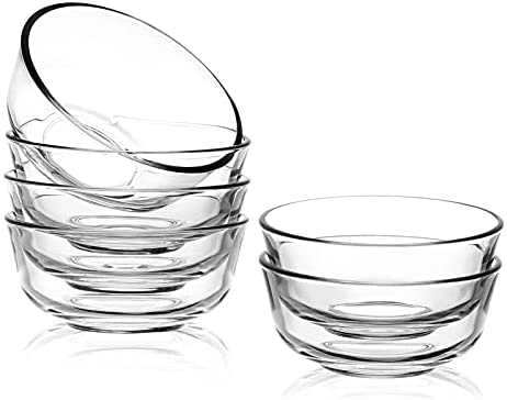 Lartique 18 Small Glass Bowls, 3.5 inch Prep Bowls for Kitchen