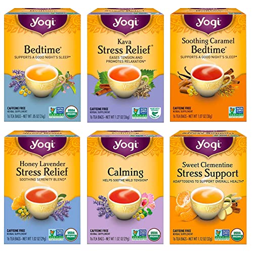 Yogi Tea - Breathe Deep (6 Pack) - Supports Respiratory Health with  Eucalyptus, Thyme, and Mullein Leaves - Caffeine Free - 96 Organic Herbal  Tea Bags 