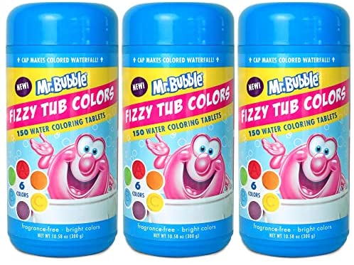 Bath Color Tablets for Kids, 11.3 oz Value Pack 160 Count with 4