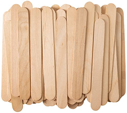Comfy Package 100 count] Jumbo 6 Inch Wooden Multi-Purpose