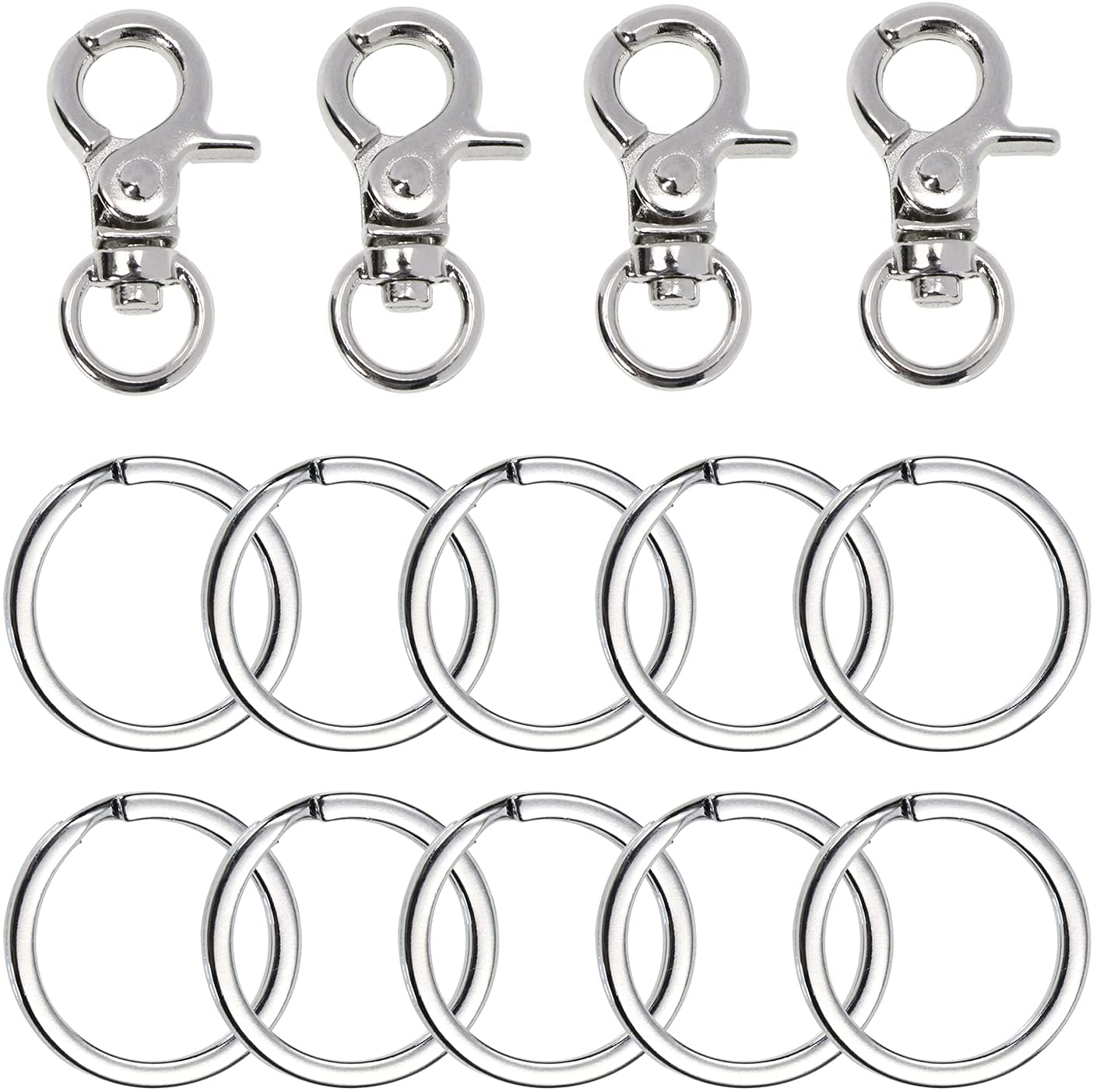 2 Pack Dog Tag Clips, Stainless Steel Heavy Duty Quick Clips Pet