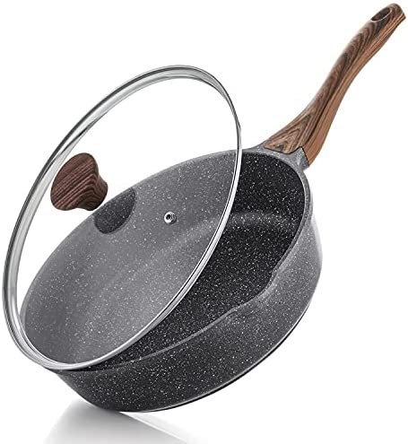 Mopita Roccia Viva Non-Stick Forged Aluminum Black Speckled Fry Pan, Made  in Italy (9.4 Inch)