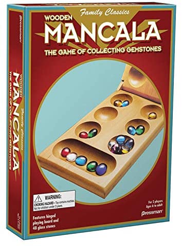 KINGOU Replacement Mancala Stones Mixed Colored Flat Glass Pebbles / Beads  / Gems for Games ( 12-15mm )