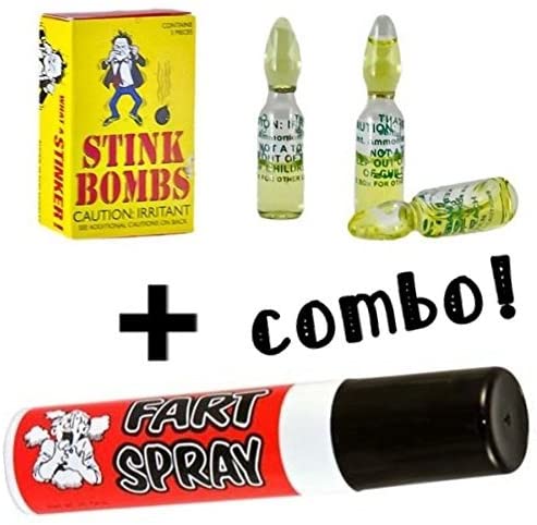  COMBO PACK - Stinky Ass Fart Spray and Smell From Hell - Nasty  Smelling Prank Spray - 1 ounce each : Health & Household