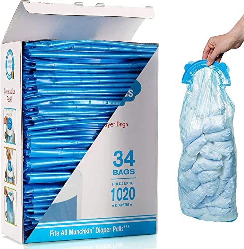  BOS Amazing Odor Sealing Disposable Bags for Diapers, Pet  Waste, Food Waste or any Sanitary Product Disposal -Durable and Unscented  [Size:M, Color:White](90 count, Pack of 1) (90 Bags) : Pet