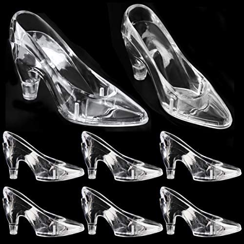  Super Z Outlet Plastic Mini Cinderella Princess Inspired Slipper  High Heel Shoe Party Decoration for Weddings, Birthday Party, Table  Serving, Candy & Other Event Favors (8 Pieces) : Home & Kitchen