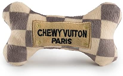 Chewy Vuiton Plush Soft Stuffed Bag Squeaky Collection Dog