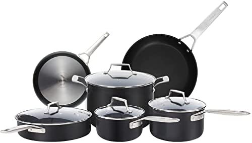 Induction Cookware Set, Pots and Pans Set 10-Piece, AMEGAT