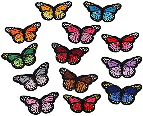  30 Pcs Flowers Butterfly Iron on Patches Sunflowers