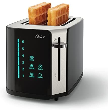 SEEDEEM Toaster 2 Slice, Stainless Toaster LCD Display&Touch Buttons, 50%  Faster Heating Speed, 6 Bread Selection, 7 Shade Setting, 1.5''Wide Slot