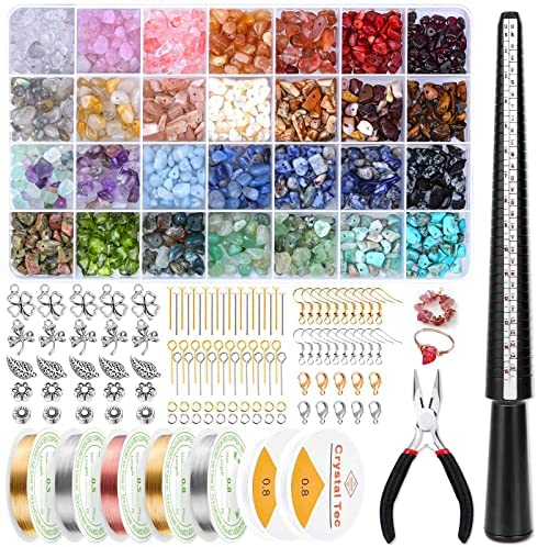 ygorios Jewelry Making Kit for Adults - 1760 PCS Crystal Beads for Jewelry  Making, Jewelry Making Supplies with 960 PCS Crystal Beads, 800 PCS Jewelry  Findings, DIY Jewelry Bracelet, Earring (Crystal) 