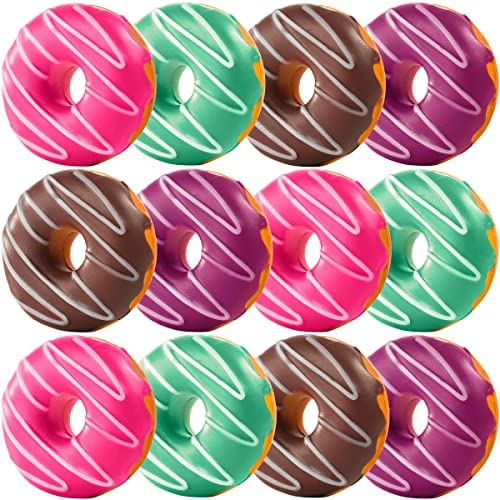 ArtCreativity Backpack Clips with Squeeze Donuts, Set of 12