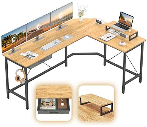 Wholesale CubiCubi L-Shaped Desk Computer Corner Desk, Home Office ...