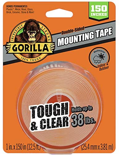 VELCRO Brand Extreme Outdoor Mounting Tape & Gorilla Heavy Duty Double  Sided Mounting Tape XL, 1 x 120, Black (Pack of 1)