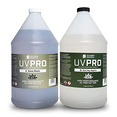 Promise Epoxy - 2 Gallon Kit of UV Art Formula Crystal Clear Coating Table Top Epoxy Resin with Superior UV Resistant Hard Finish on Tabletop, Counter