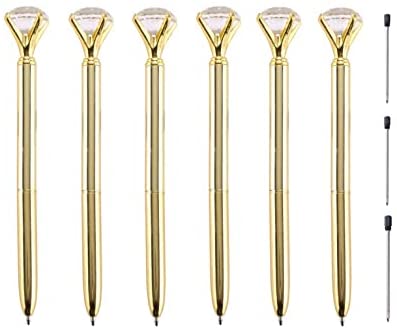 Crystal Diamond Pens - Gold