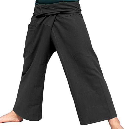  Siam Trendy Harem Pants Fisherman Pants Men's Japanese Style  Pants Grey : Clothing, Shoes & Jewelry
