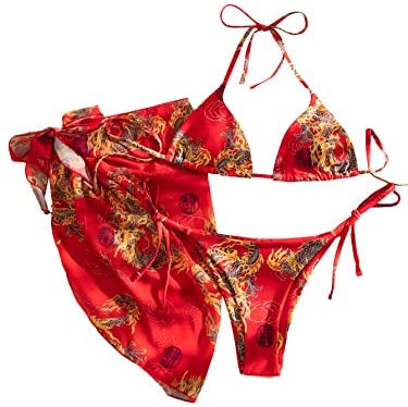  OYOANGLE Women's 2 Pieces Bikini Swimsuit Set Cute