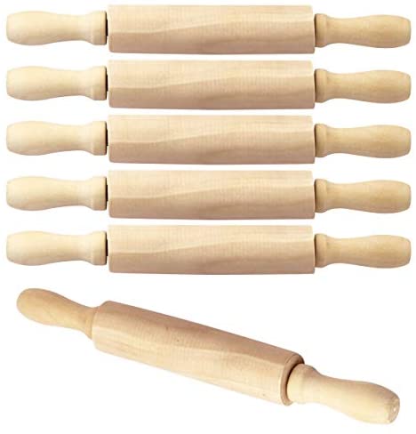 2Pcs Mini Rolling Pin Kids Rolling Pin Non-stick Rolling Pin Pastry Dough  Roller Clay Rolling Pin