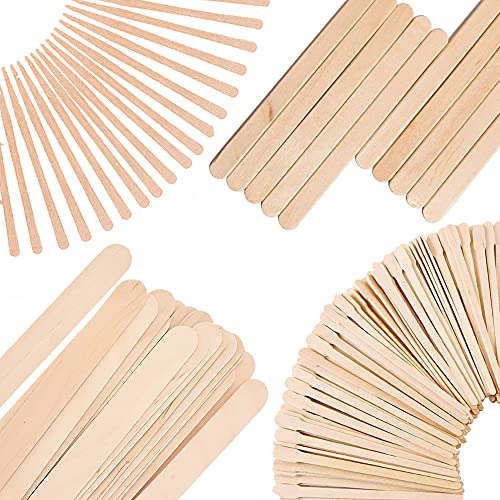 Karlash 100 Pieces Large Wax Sticks, Wood Applicators Hair Removal